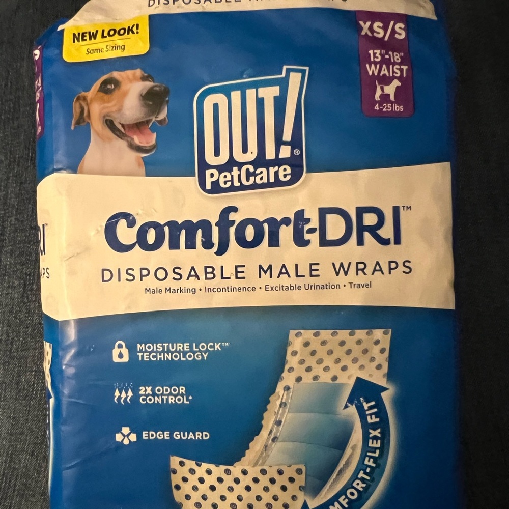 Disposable male dog wraps